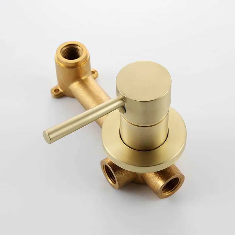 FVB-288 Modern Chrome Plated Brass Single Lever Handle Wall Mount Bathroom Basin Faucet