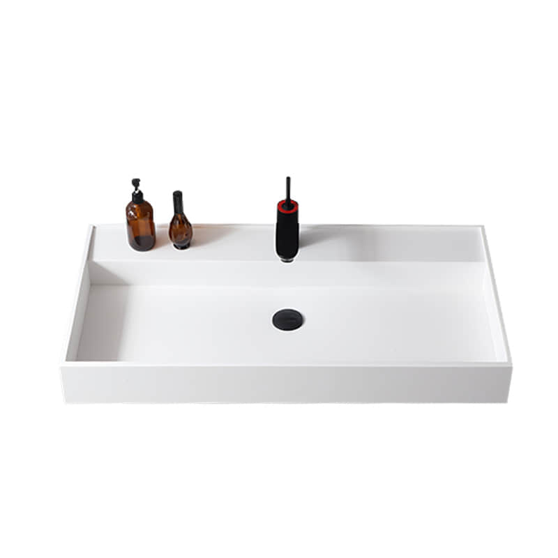 ABN0253 Wall Mounted Rectangular Artificial Stone Wash Basin
