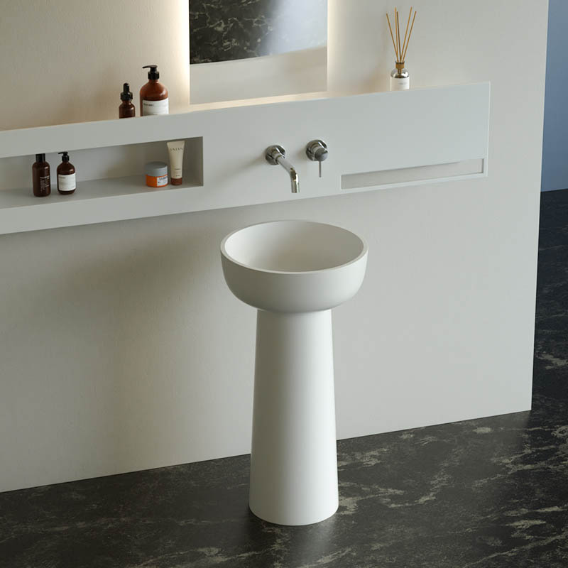 DB6623-1 Unique Freestanding Pedestal Washbasin