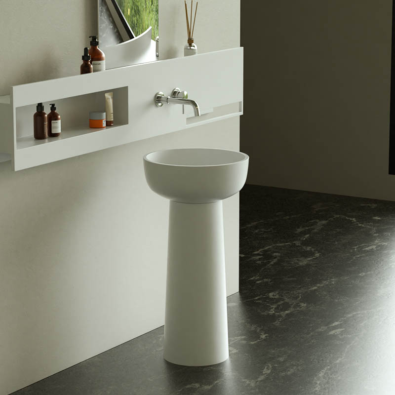 DB6623-1 Unique Freestanding Pedestal Washbasin