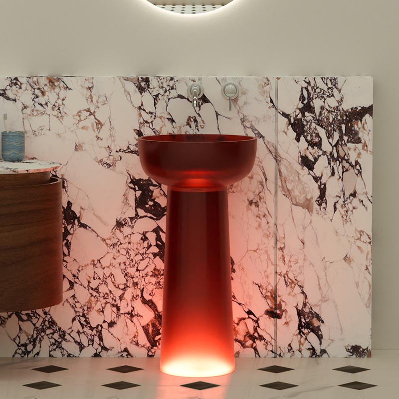 DB6623 Transparent Resin Wash Basin