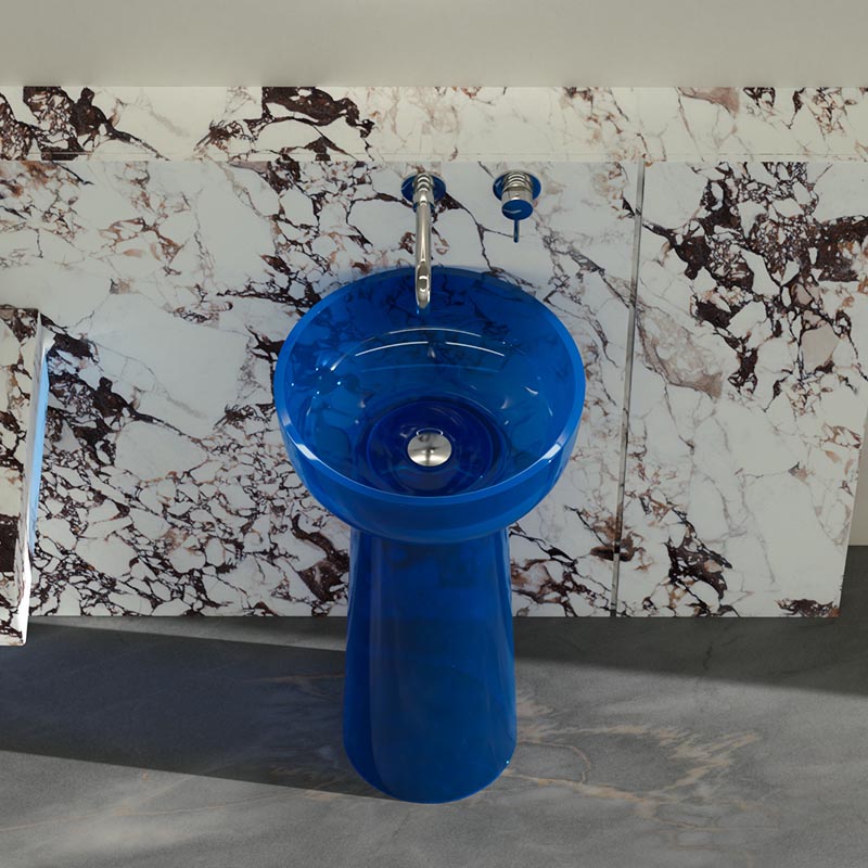 DB6623 Transparent Resin Wash Basin