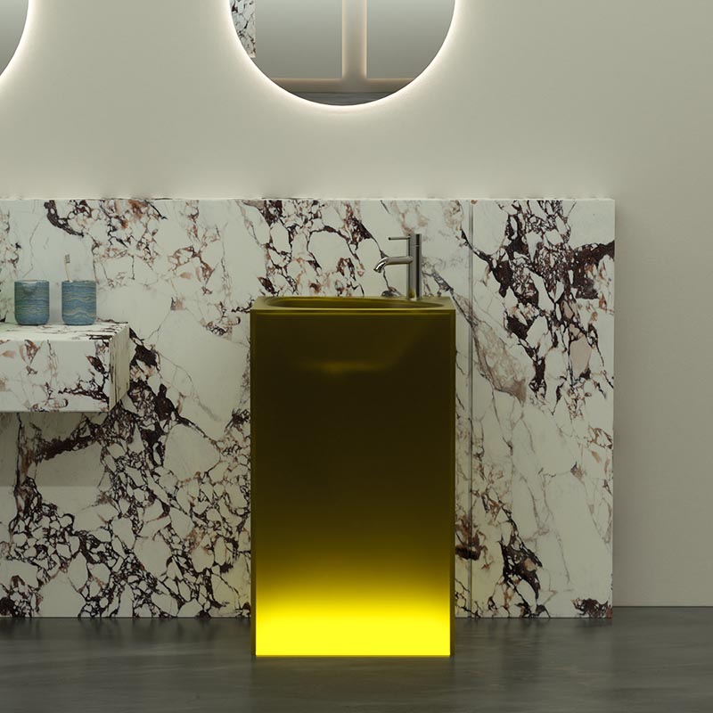 DB6626 Transparent Resin Wash Basin