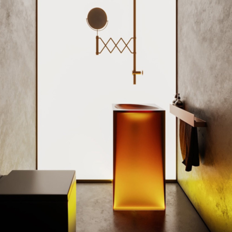 DB6626 Transparent Resin Wash Basin