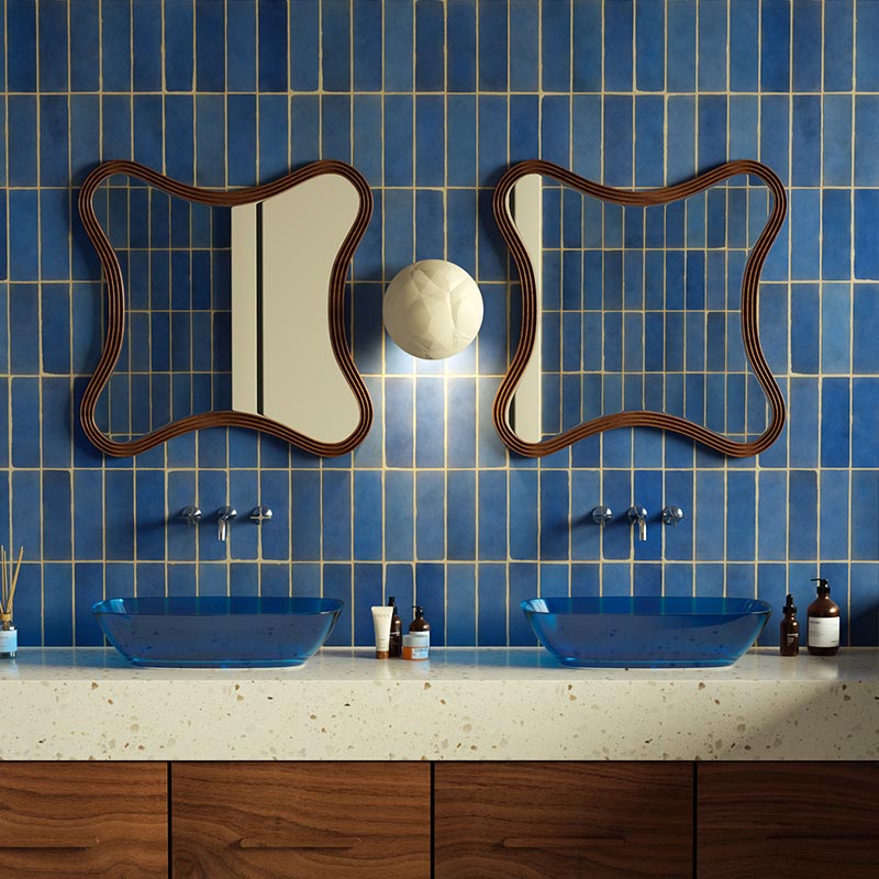 DB2246 Modern Transparent Resin Countertop Basin – Customizable Colors