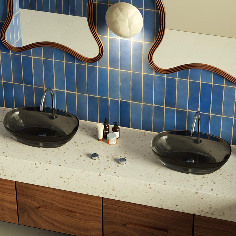 DB2262 Crystal-Clear Resin Basins - Non-Yellowing & Durable