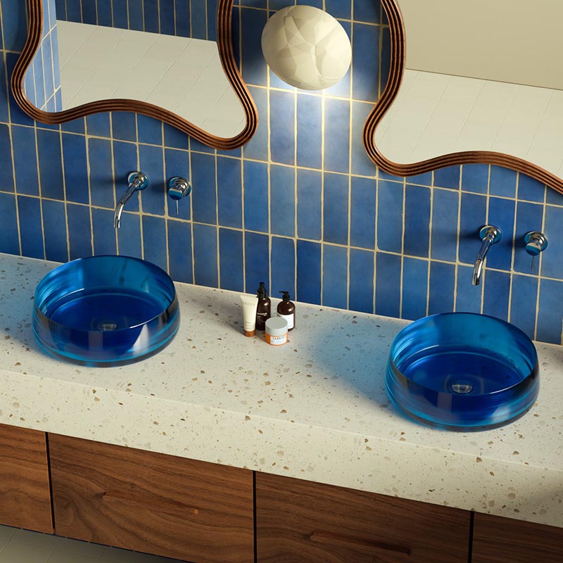 DB2261 Luxury Resin Washbasin - Custom Hues & 5Y Warranty