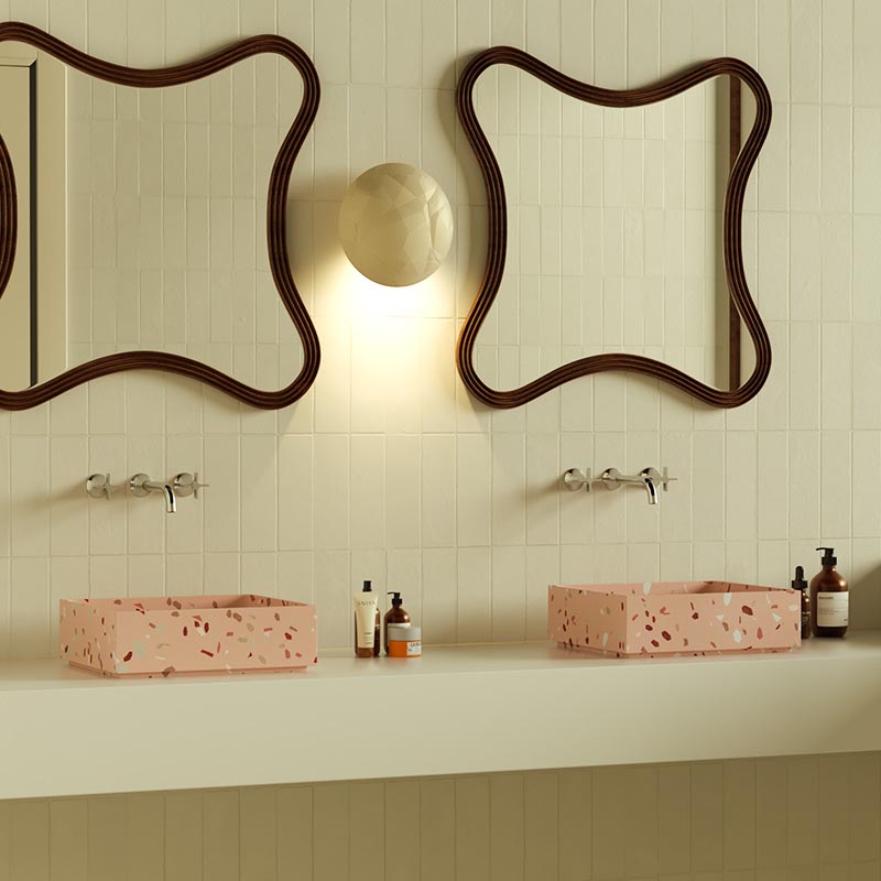 MX001-1 Terrazzo Countertop Basin