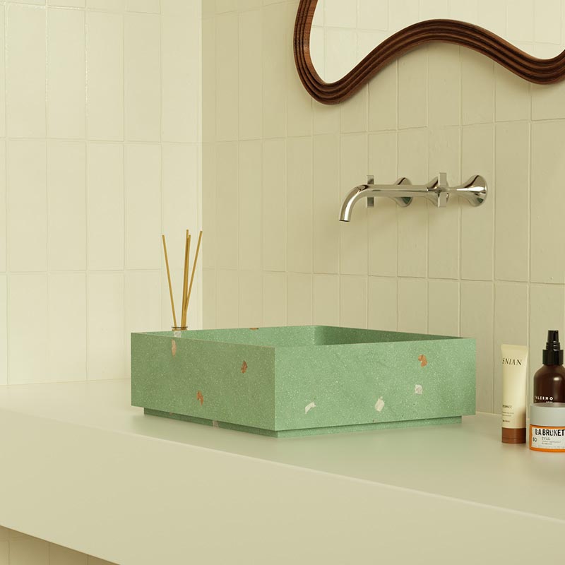 MX001-1 Terrazzo Countertop Basin