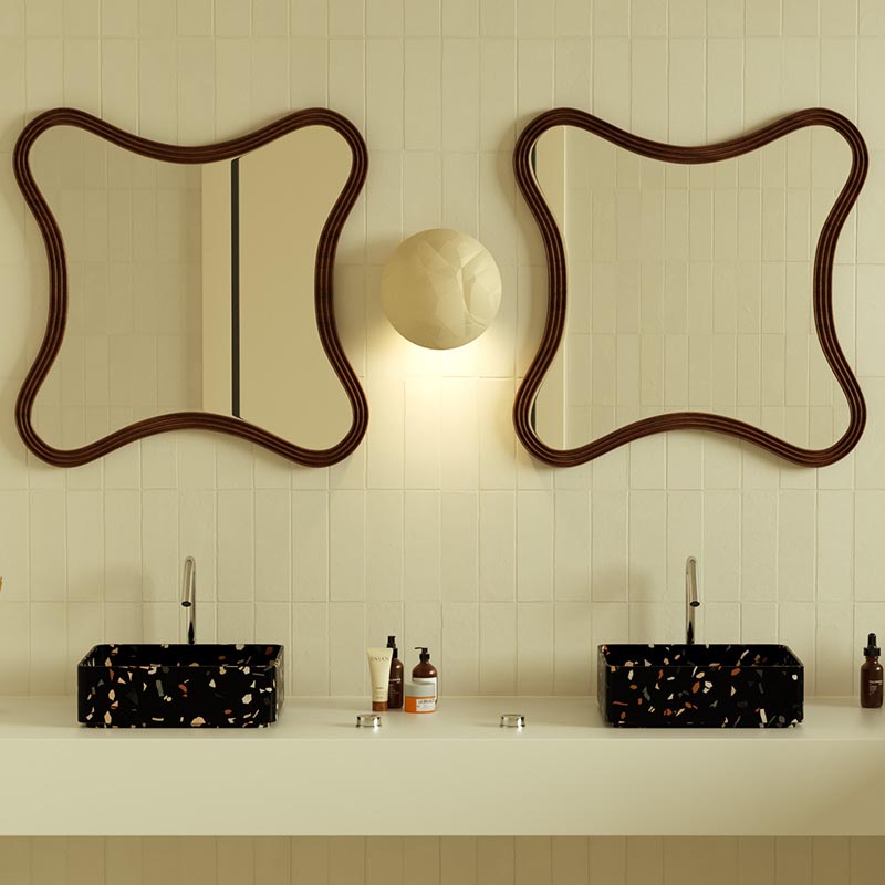 MX001-2 Handmade Terrazzo Sink for Luxury Spaces