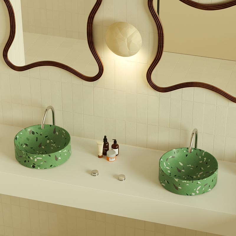 MX005-1 Sleek Terrazzo Basin for Minimalist Design