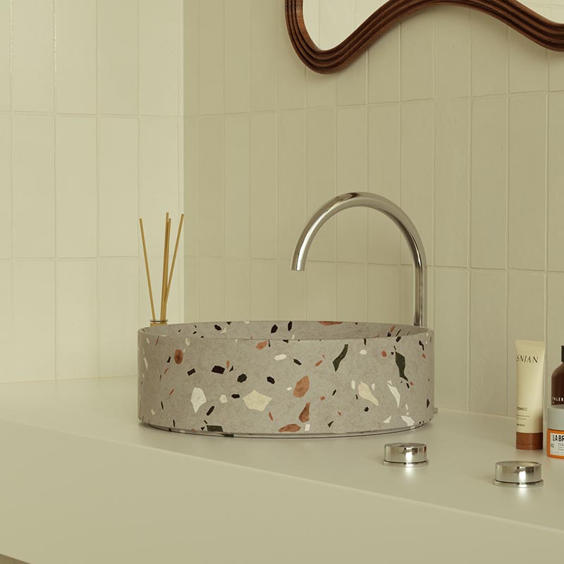 MX005-1 Sleek Terrazzo Basin for Minimalist Design