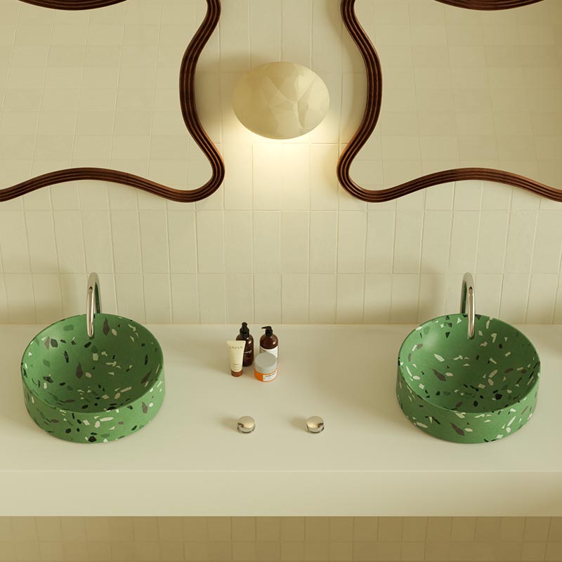 MX005-1 Sleek Terrazzo Basin for Minimalist Design