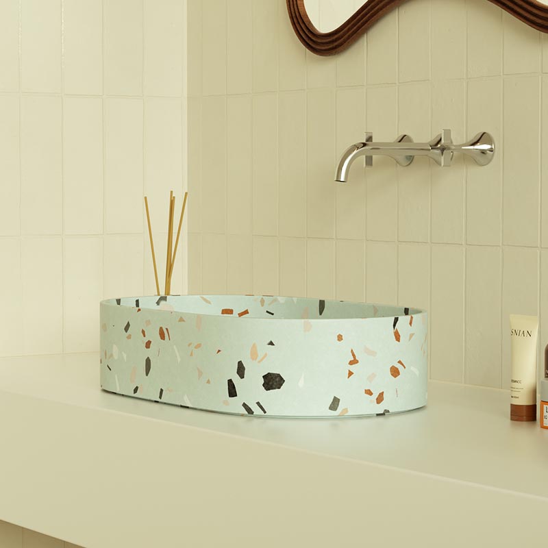 MX011-1 Terrazzo Countertop Basin