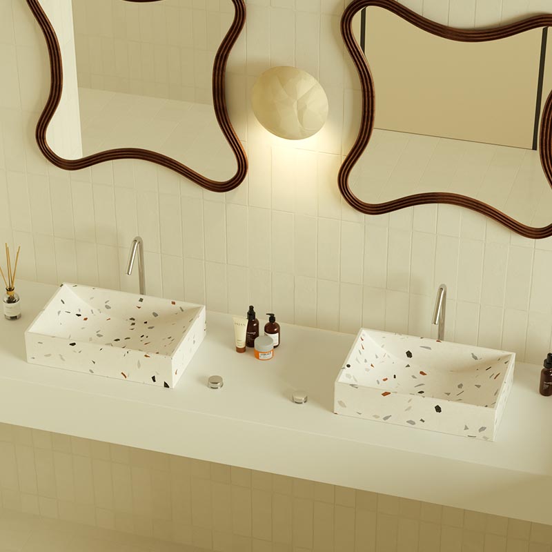 MX012 Handmade Terrazzo Sink for Luxury Spaces
