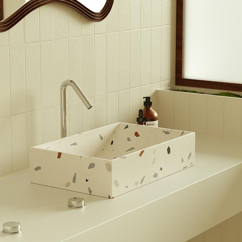 MX012 Handmade Terrazzo Sink for Luxury Spaces
