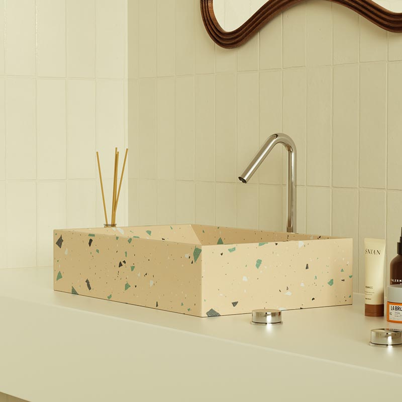 MX012 Handmade Terrazzo Sink for Luxury Spaces