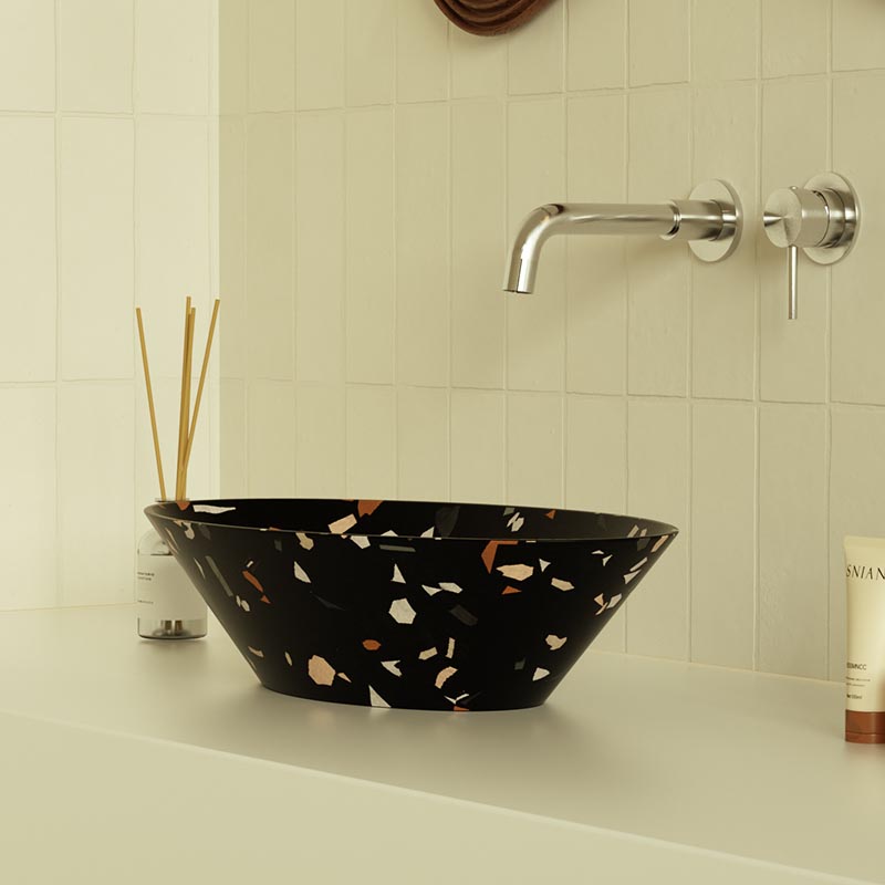 MX017 Artisanal Terrazzo Basin for Unique Spaces