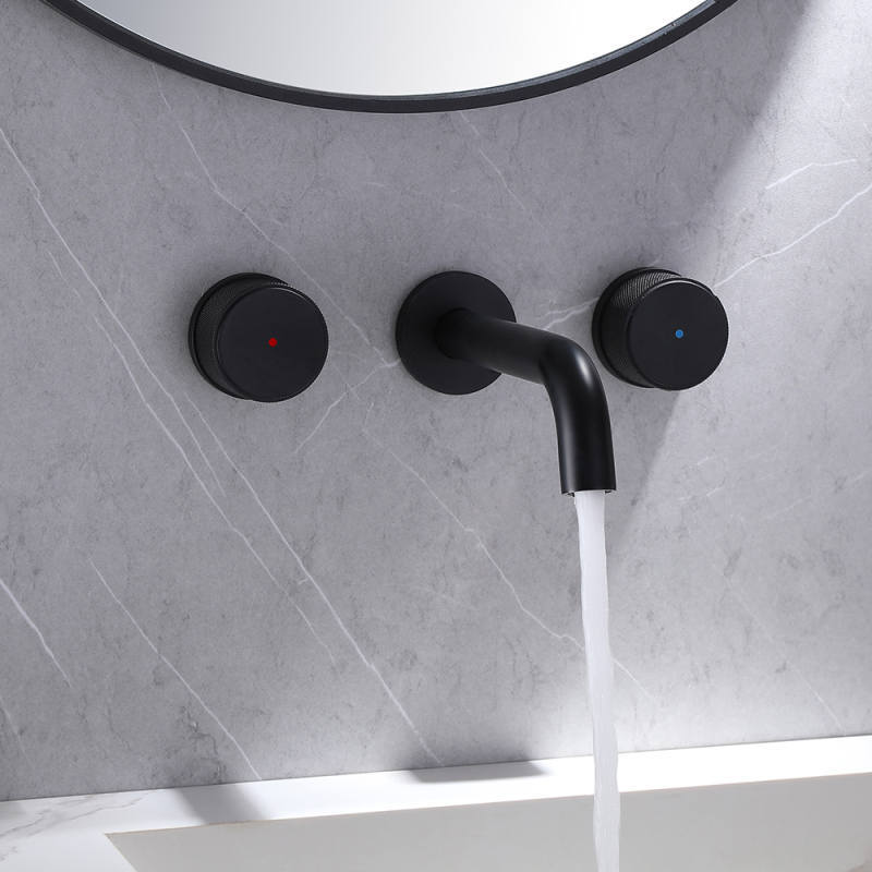 FVB307 Modern Wall-Mounted Basin Mixer with Honeycomb Spout