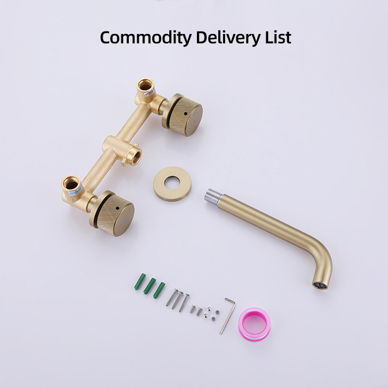 FVB307 Modern Wall-Mounted Basin Mixer with Honeycomb Spout