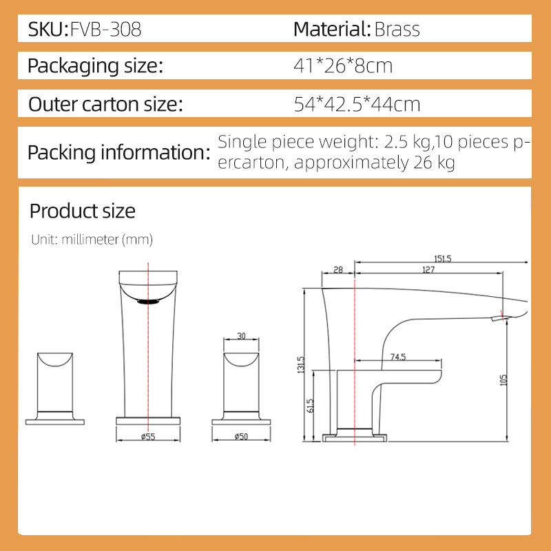 FVB308 Anti-Splash Bathroom Faucet for Modern Homes FVB308 Anti-Splash Bathroom Faucet for Modern Homes