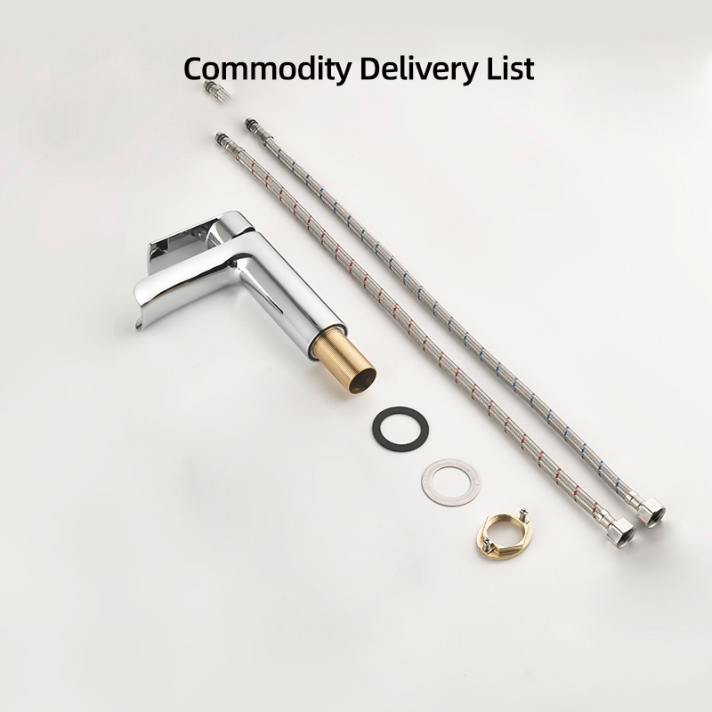 FVB313 Modern Waterfall Basin Mixer with Single-Handle Design