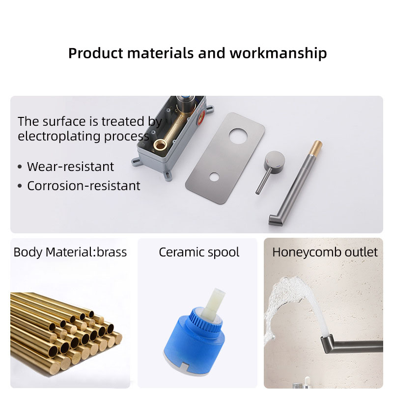 FVB321 Recessed Single-Handle Basin Mixer with 360° Swivel Spout