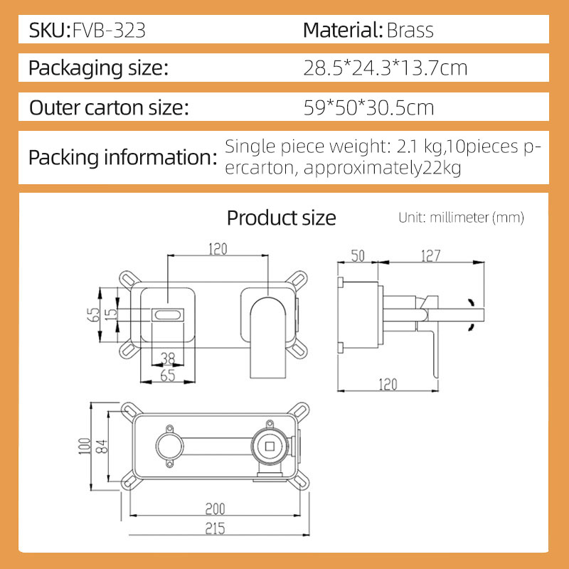 FVB323 Modern Single-Handle Basin Faucet –  Premium Brass, Effortless Control