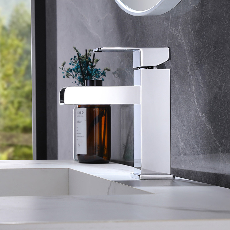 FVB325 Modern Waterfall Basin Mixer with Single-Handle Design