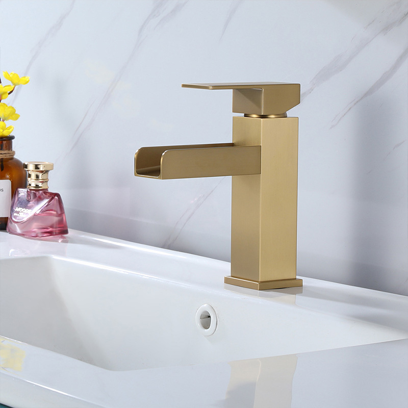 FVB325 Modern Waterfall Basin Mixer with Single-Handle Design