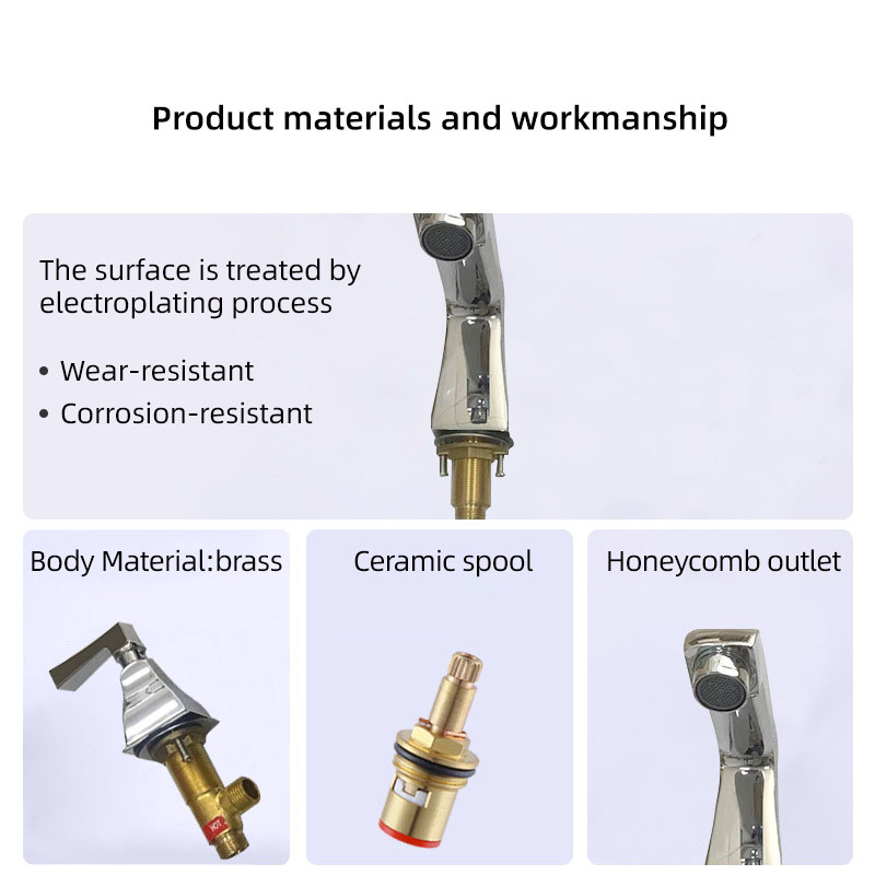 FVB327 Dual-Control Basin Mixer with Honeycomb Spout