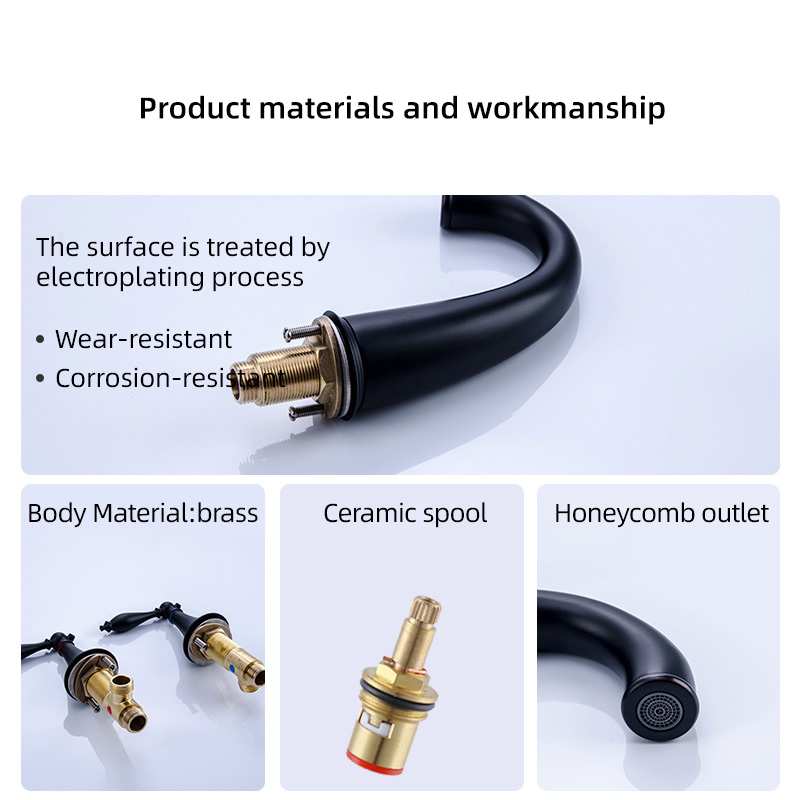 FVB328 Dual-Control Basin Mixer with Honeycomb Spout