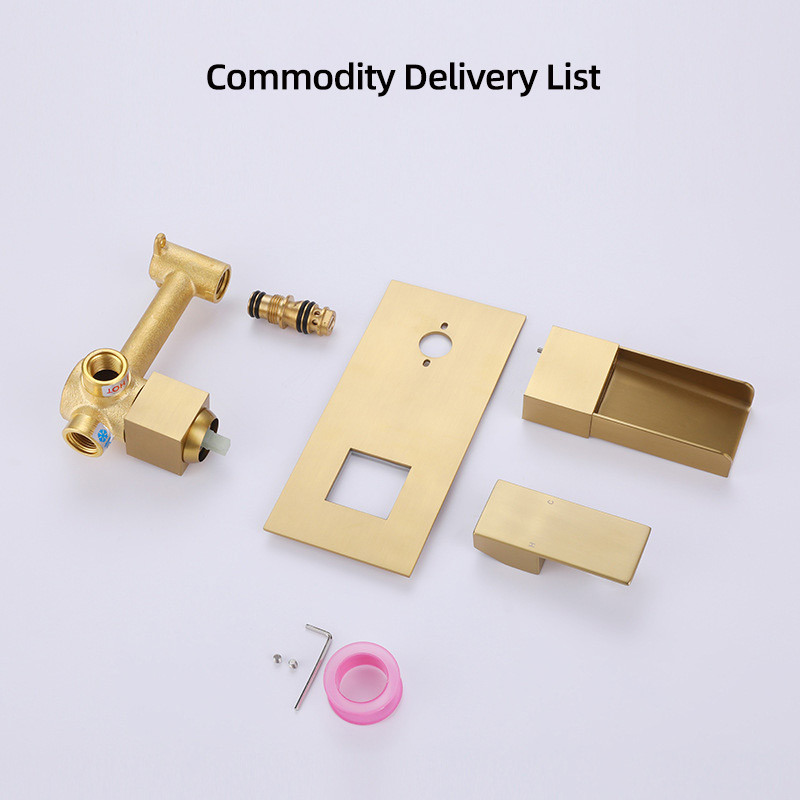 FVB336 Modern Waterfall Basin Mixer with Single-Handle Design