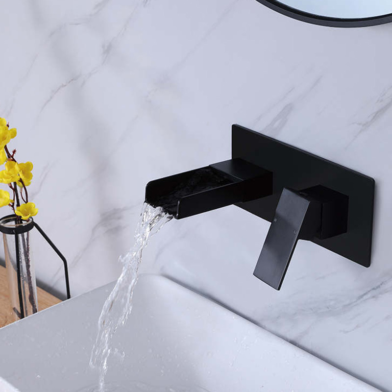 FVB336 Modern Waterfall Basin Mixer with Single-Handle Design