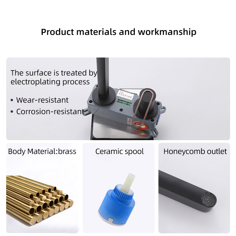 FVB339 Wall-Mounted Basin Faucet | Brushed Gold Brass & Single-Handle Control