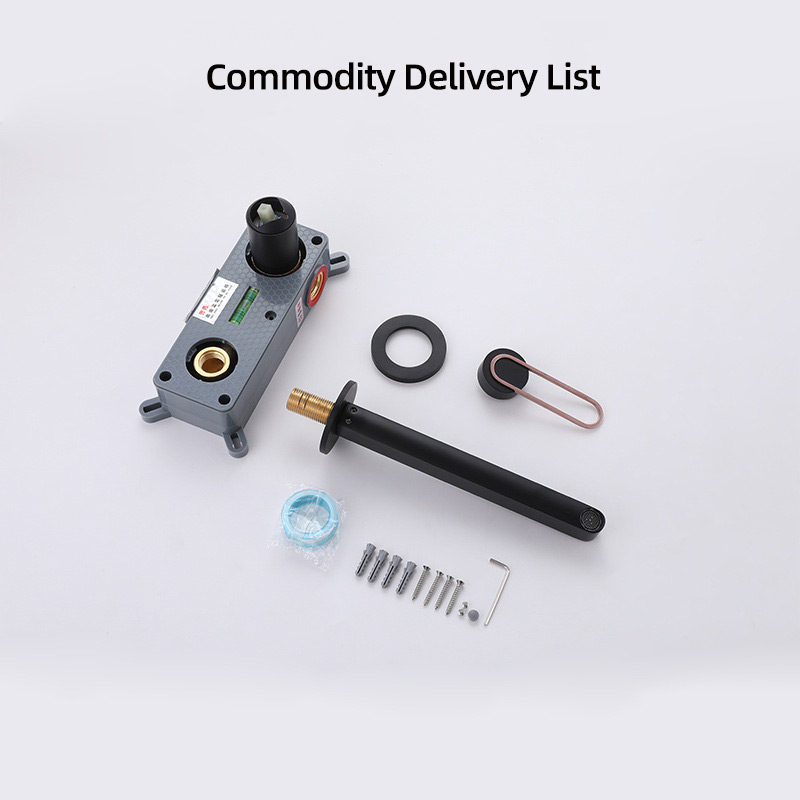 FVB339 Wall-Mounted Basin Faucet | Brushed Gold Brass & Single-Handle Control FVB339 Wall-Mounted Basin Faucet | Brushed Gold Brass & Single-Handle Control