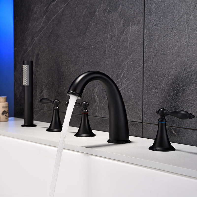 FBT117 Bath Filler Tap with Handshower Solid Brass