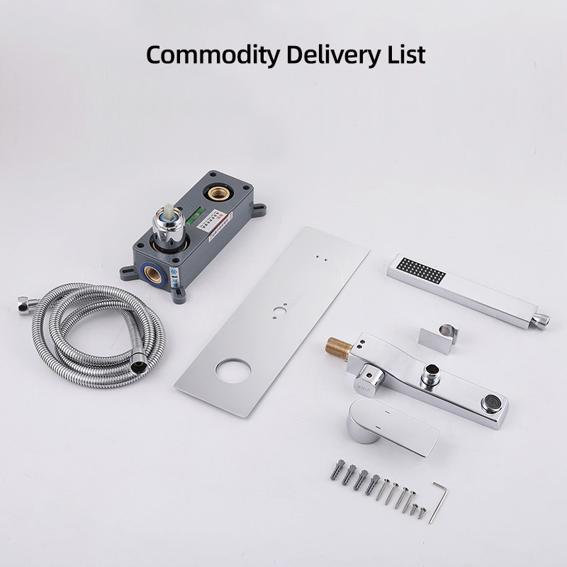 FBT109 Recessed Wall-Mount Bathtub Faucet with Handheld Shower