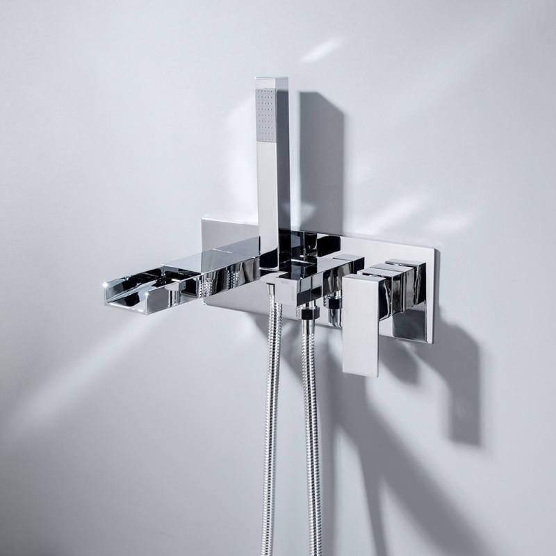 FBT110 Recessed Wall-Mount Bathtub Faucet with Handheld Shower