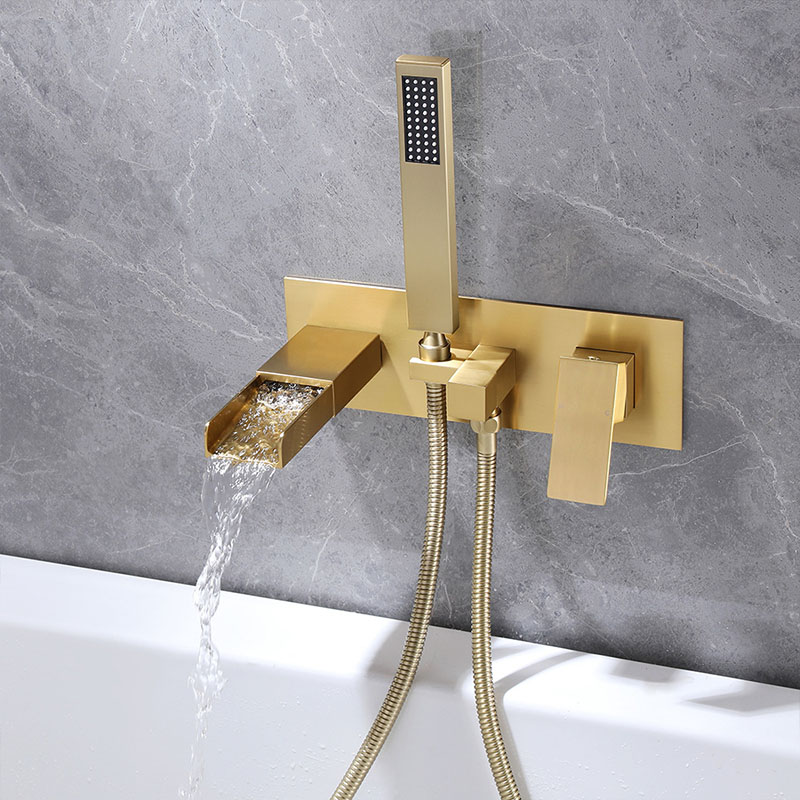 FBT110 Recessed Wall-Mount Bathtub Faucet with Handheld Shower