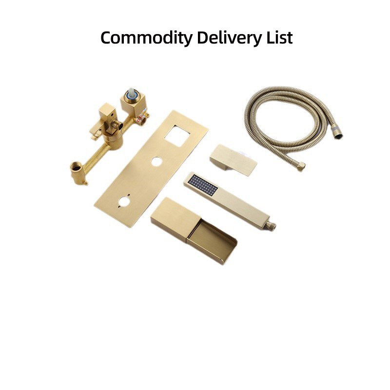 FBT110 Recessed Wall-Mount Bathtub Faucet with Handheld Shower