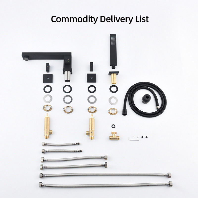 FBT112 Bath Filler Tap with Handshower Solid Brass