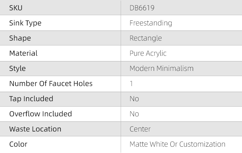 DB6619 Square Freestanding Pedestal Washbasin: A Blend of Style and Practicality