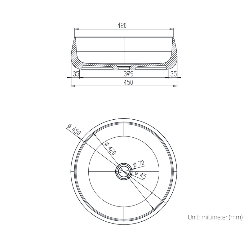 DB2261 Luxury Resin Washbasin - Custom Hues & 5Y Warranty