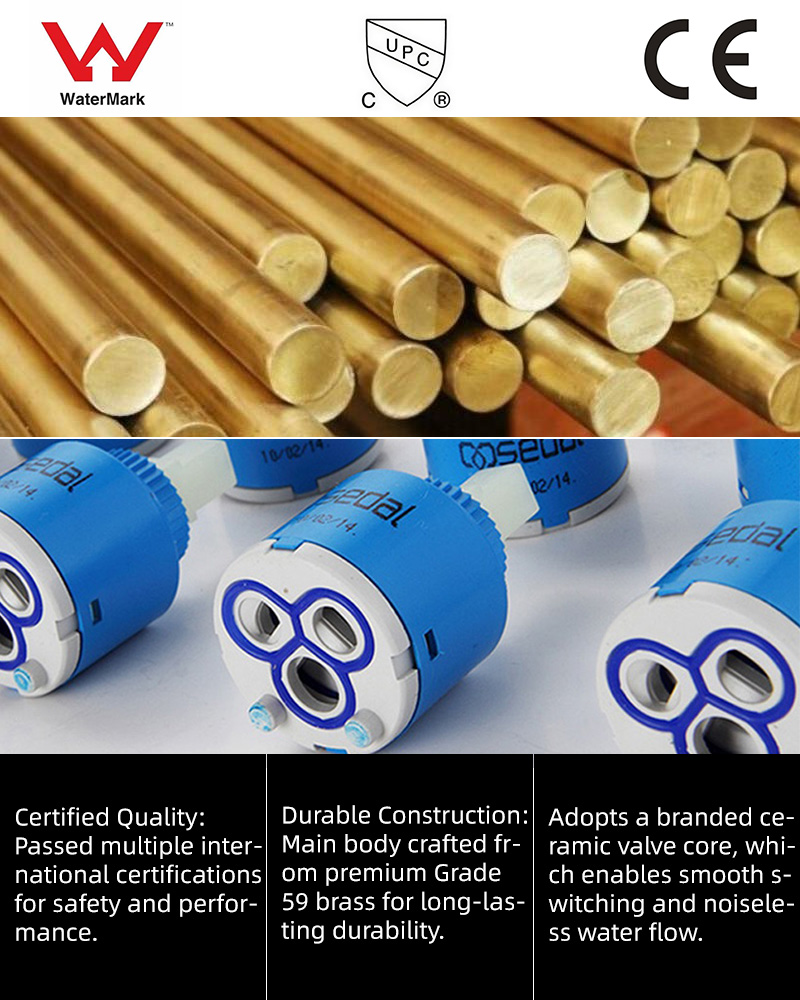 FSS208 Modern Square Rain Shower Head Wall Mounted Solid Brass