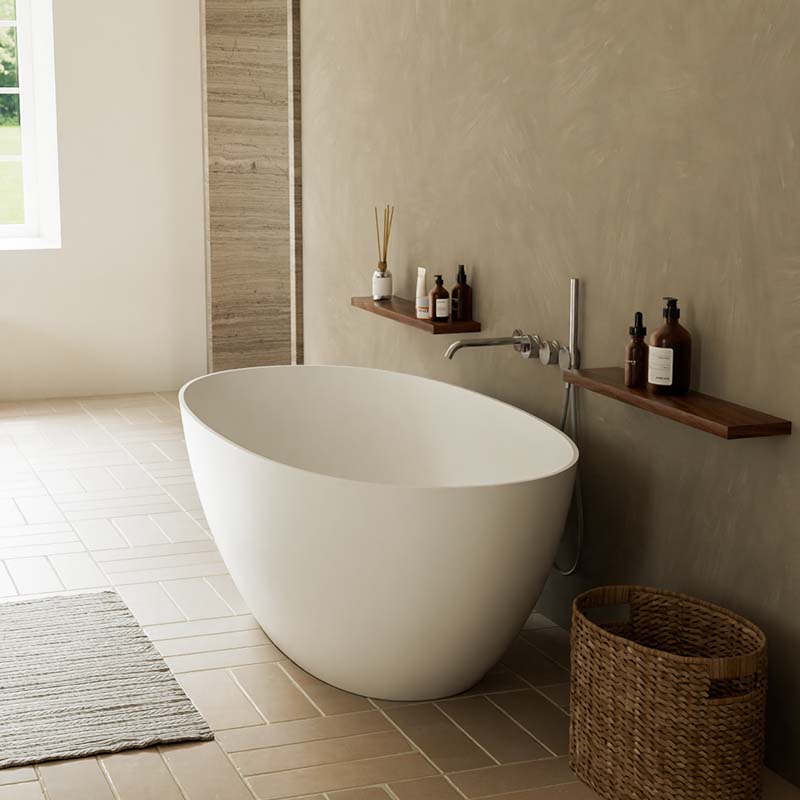 DB8801-1 Acrylic Bathroom Freestanding Bathtubs Adult Soaking for Hotel