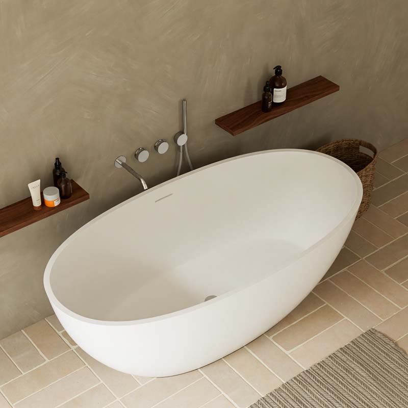 DB8801-1 Acrylic Bathroom Freestanding Bathtubs Adult Soaking for Hotel