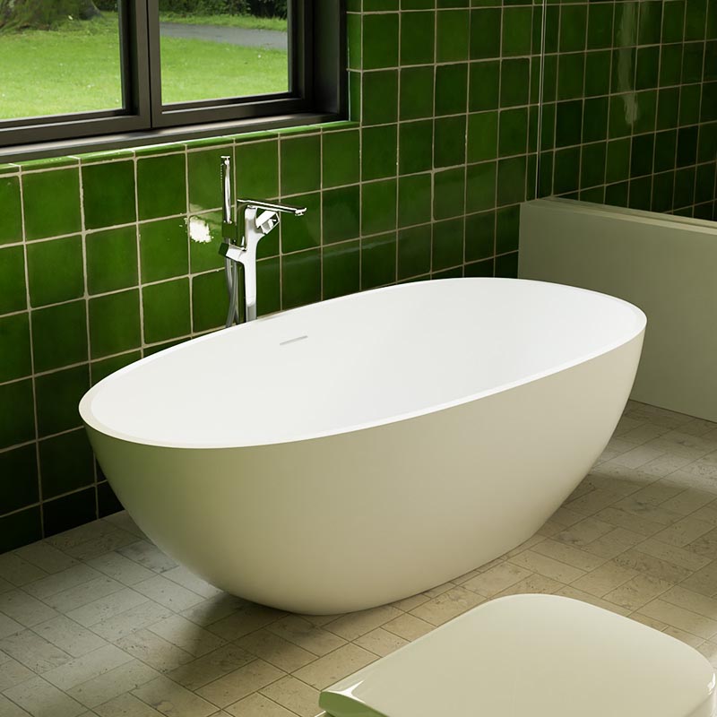 DB8802-1 High Quality Solid Surface Repairable Two Person Soaking Bathtub