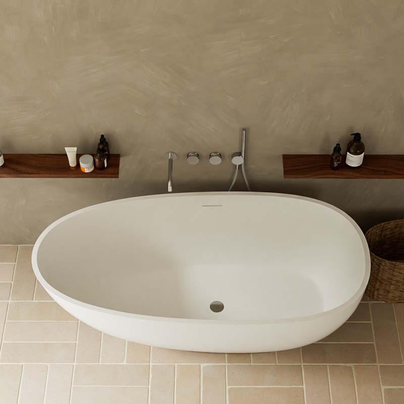 DB8802-1 High Quality Solid Surface Repairable Two Person Soaking Bathtub