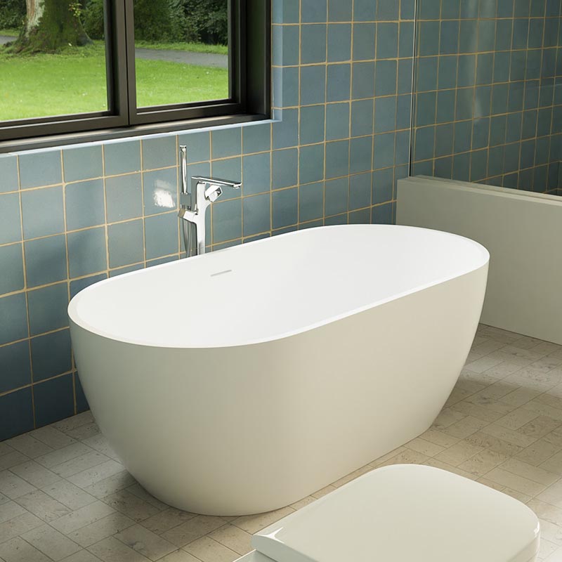 DB8810-1 Easy Repair Big Size  Colorful Solid Surface Freestanding Bathtub